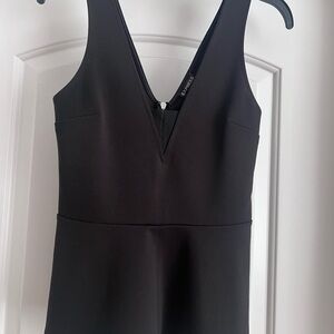 Express Classic Black peplum top